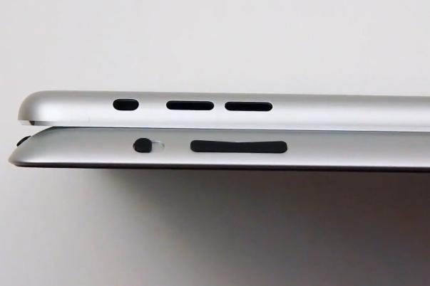 iPad 5 on the iPad 4.