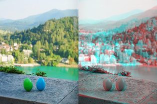 An example of a anaglyph 3D image.