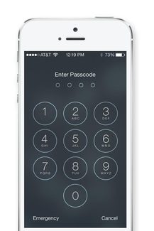 problems with ios 7 passcode lock screen