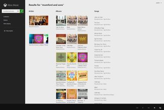 xbox music browser search