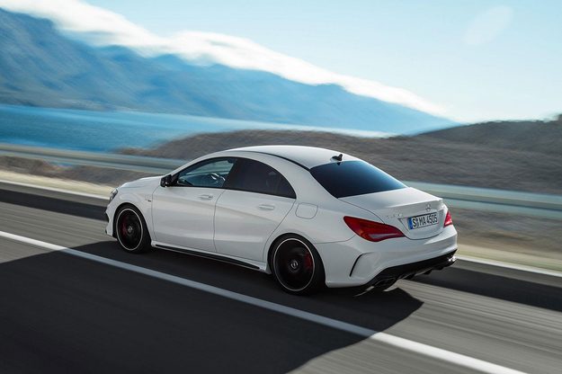 2014 Mercedes Benz CLA45 left side angle