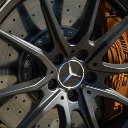 2014 Mercedes Benz SLS AMG Black Series wheel macro