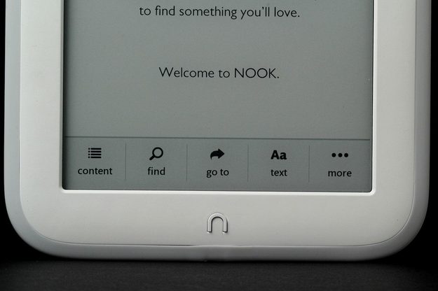 NOOK Glow bottom screen