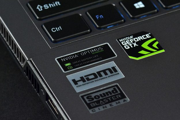 Origin EON13 S nvidia logos