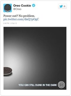 Twitter (Oreo real time Super Bowl)
