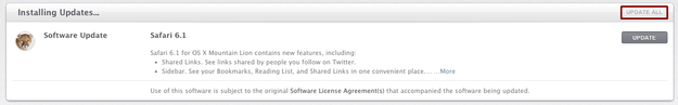 Install Mac OS X Updates