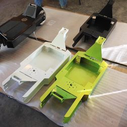 Works Electric Rover paint drying