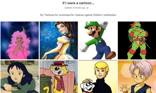 facebook cartoon profile photo album
