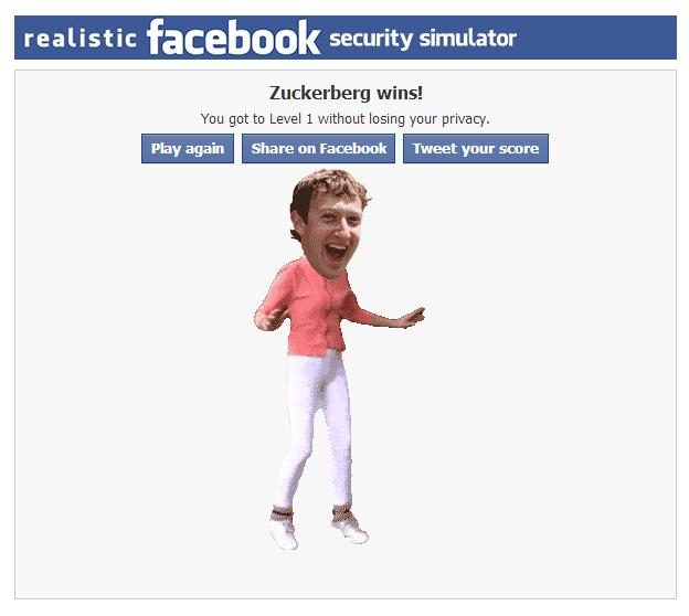 facebook security simulator - zuckerberg dance