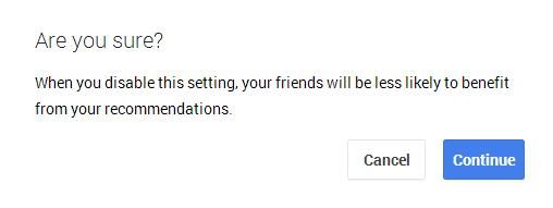 google shared endorsements opt out 3