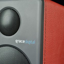 grace digital GDI BTSP207 Bluetooth speakers front macro