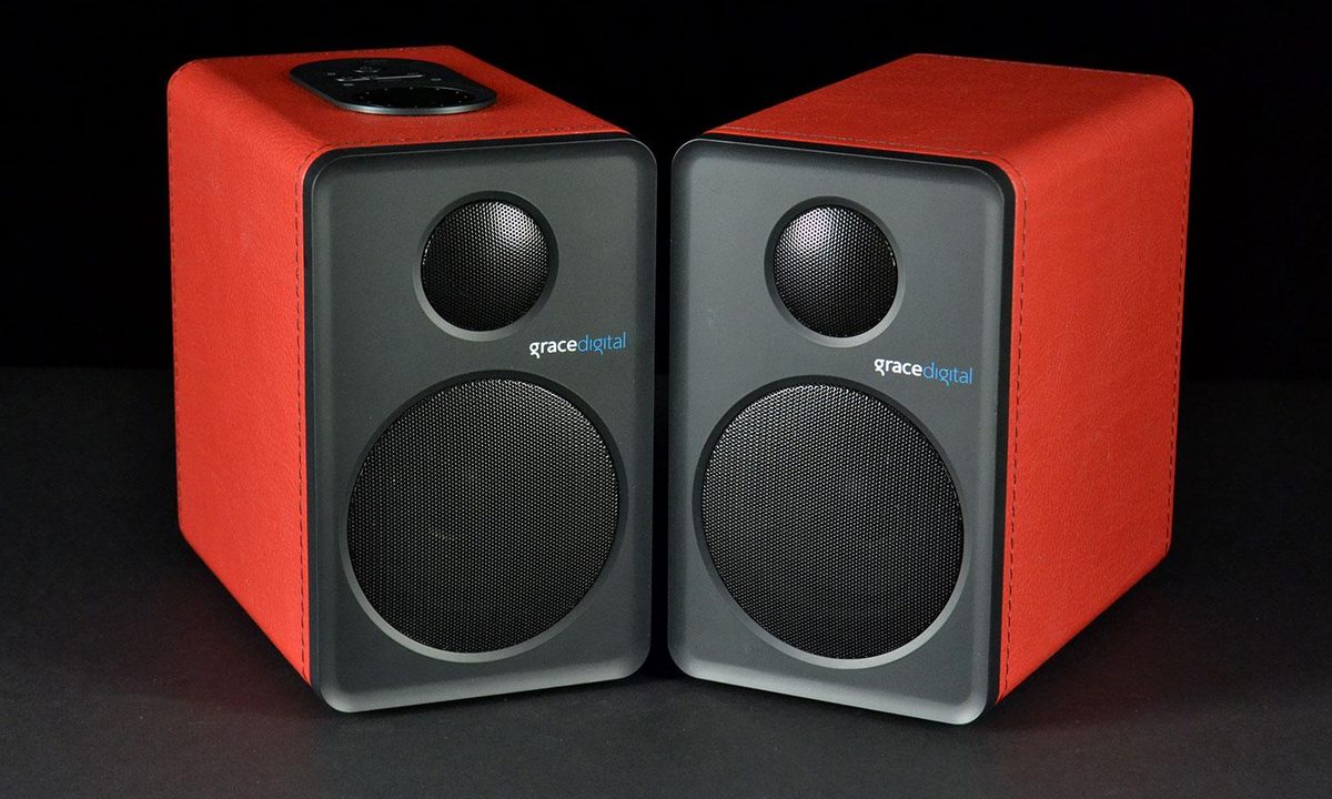 grace digital GDI BTSP207 Bluetooth speakers front top