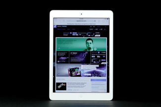 iPad air front safari