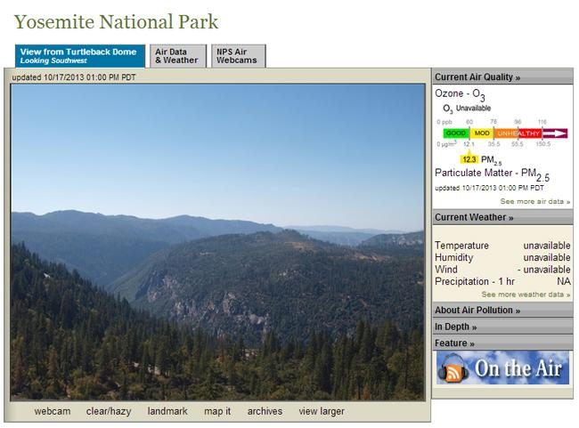 national park webcams yosemite