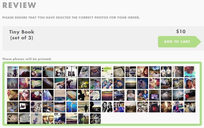 printstagram - tinybook review