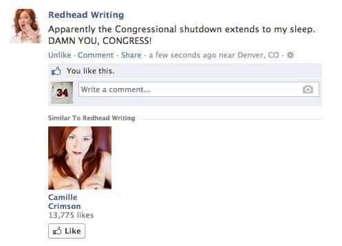redhead writing - camille ad