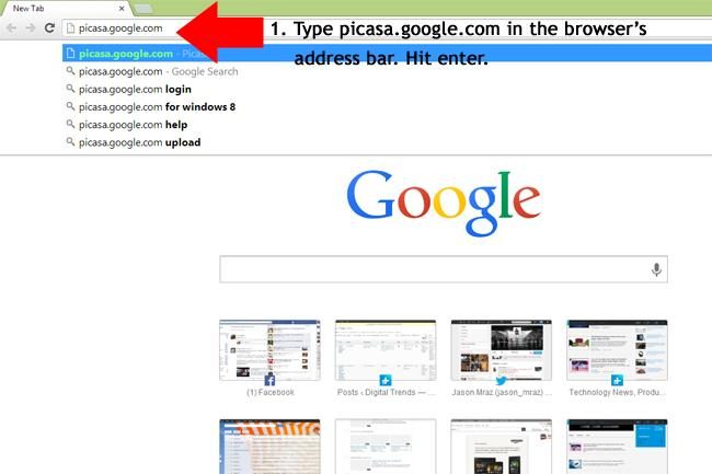 screenshots - picasa install 1