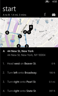 windows phone bing maps