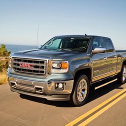 2014 GMC Sierra 1500 4WD in motion front angled