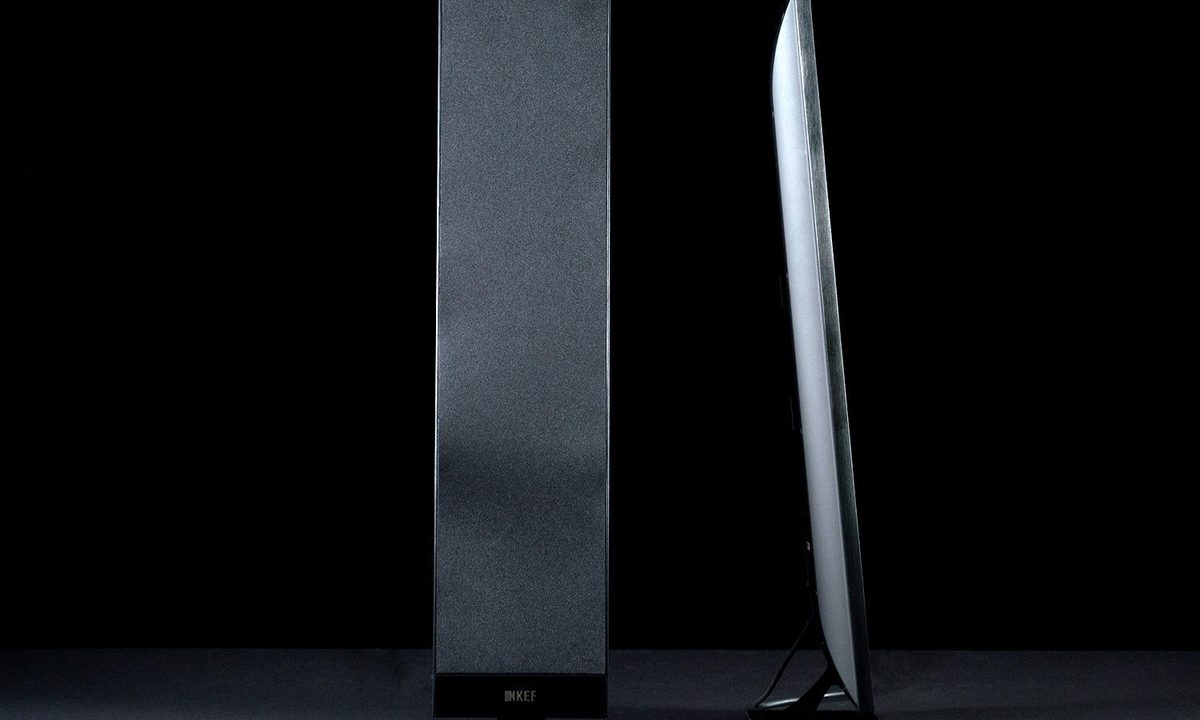 KEF V300 speakers front