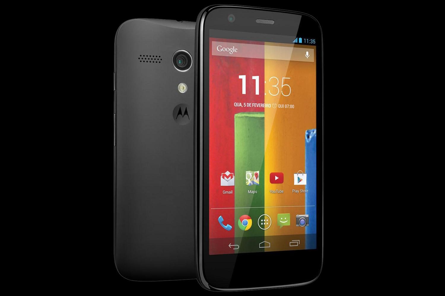 Motorola Moto G front and back