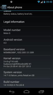 Motorola Moto G ss about phone