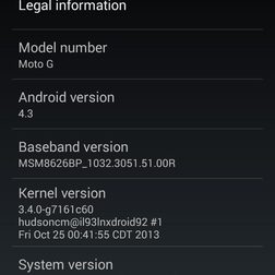 Motorola Moto G ss about phone