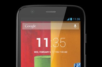 Motorola Moto G top front macro