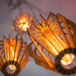 grove feature bamboo light fixture