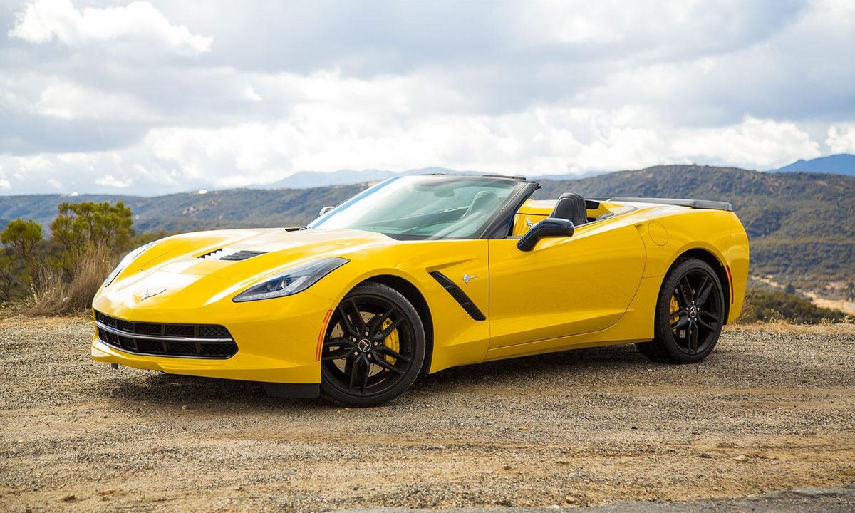 2014 Corvette Stingray Convertible front left angle