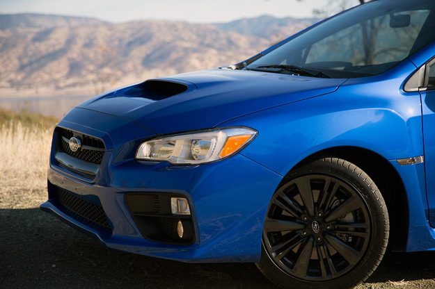 2015 Subaru WRX front left macro