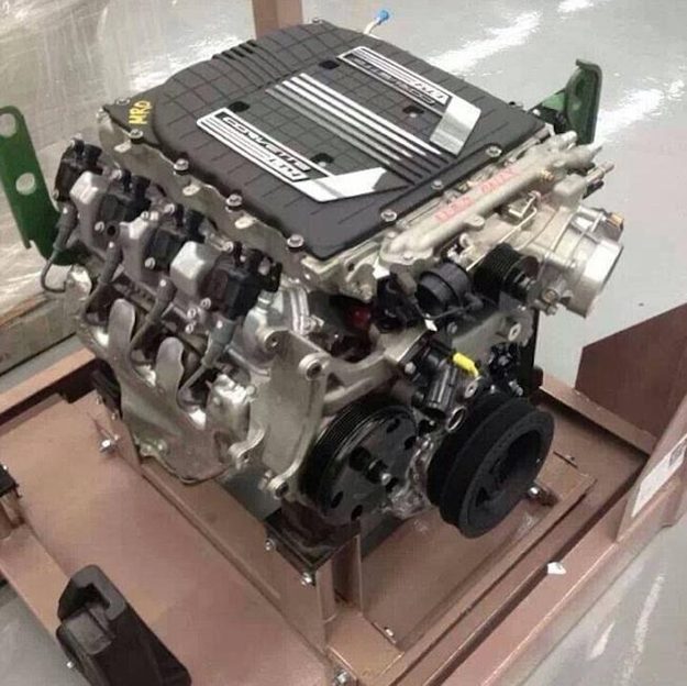Corvette Z06 engine spy photo