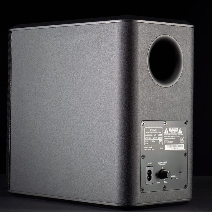 Denon DHT S514 review subwfooer rear