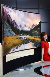 LG 105-inch curved 4K TV