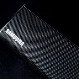 Samsung HWF5500 Soundbar system bar logo