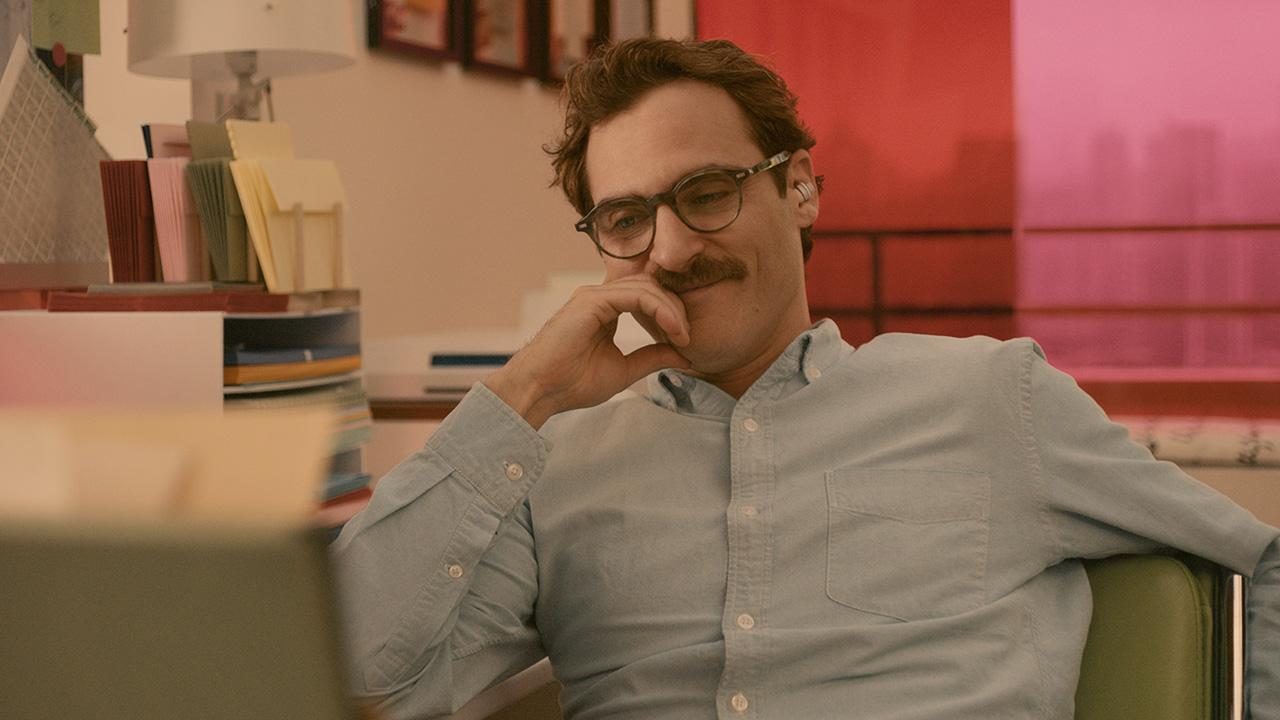 Joaquin Phoenix in Her.