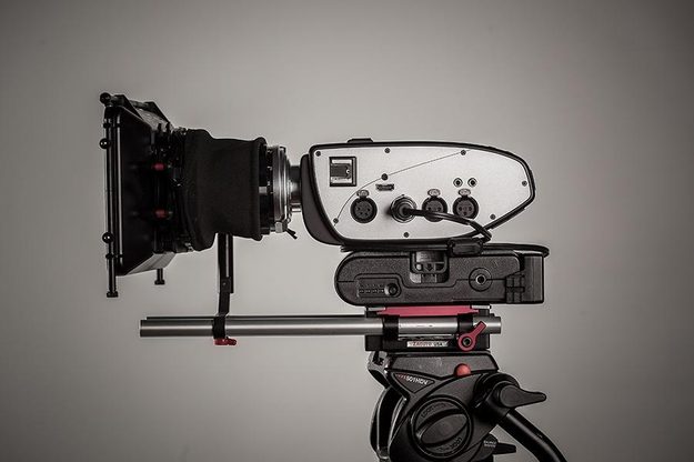 The Digital Bolex outfitted with a cinema lens and rig.
