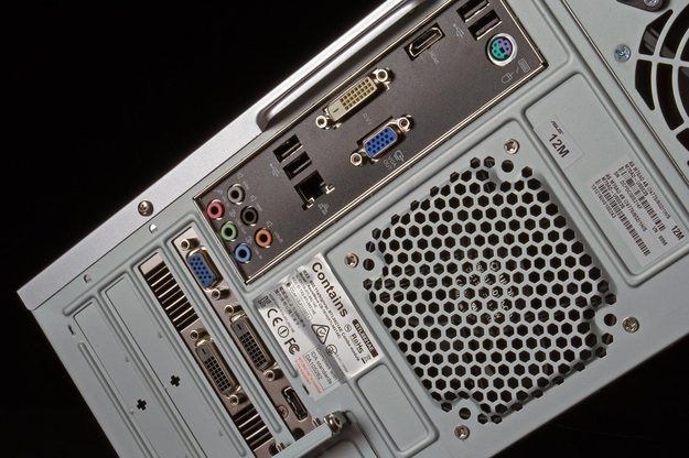 ASUS M70AD US003S review desktop rear ports