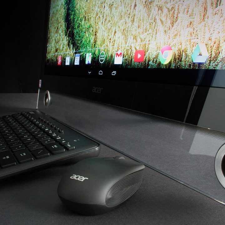Acer TA272HUL review keyboard mouse