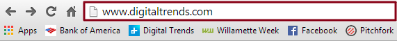 URL in Address Bar