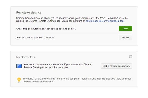 Chrome Remote Desktop