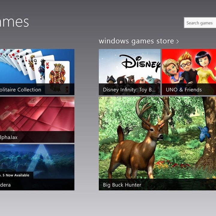 Nokia Lumia 2520 Screenshot XBox Games