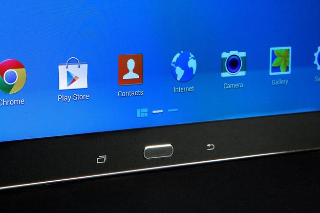 Samsung Galaxy 12.2 front button