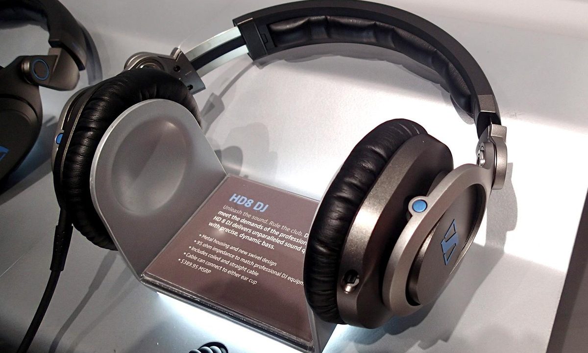Sennheiser HD8 DJ headphones front angle
