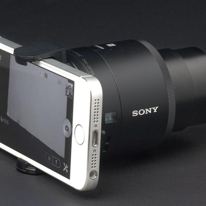 Sony Cyber shot QX100 back side angle