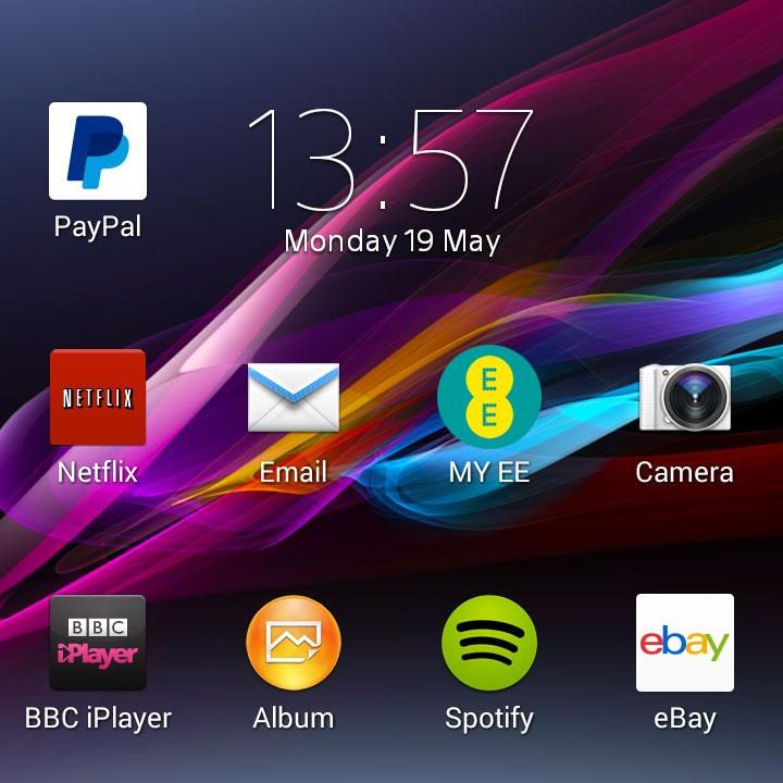 Xperia Z1 Compact screenshot home