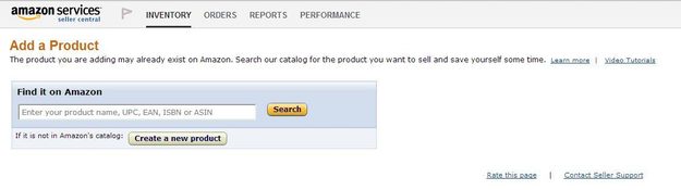 Amazon Add a Product for Sale