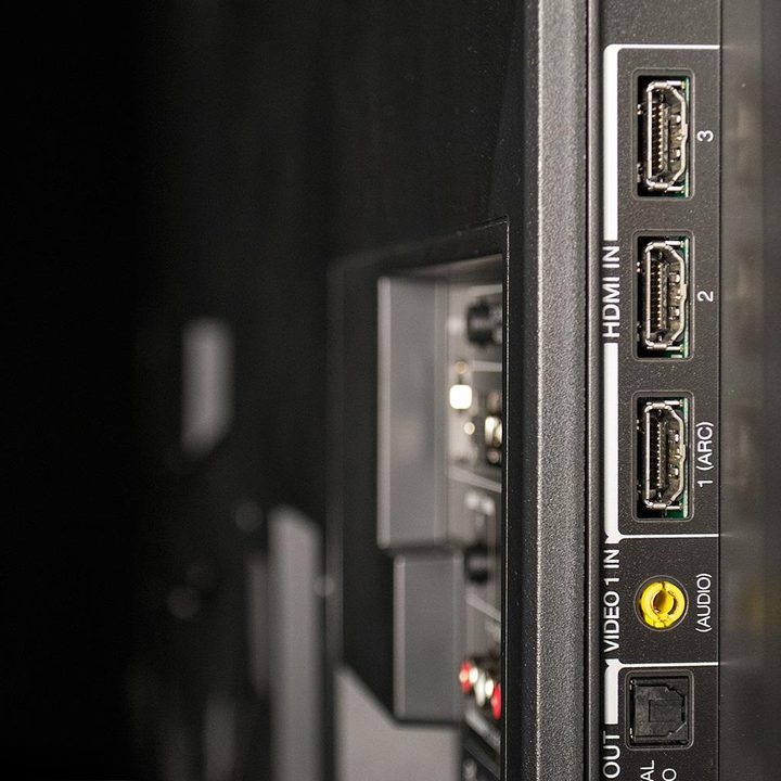 Side of a TV showing HDMI ARC port.