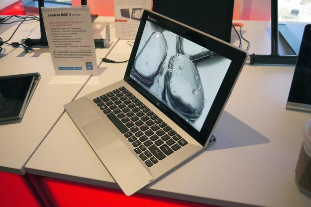Lenovo Miix laptop screen front