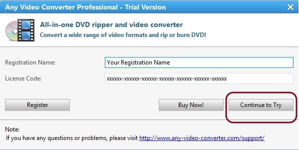 Any Video Converter Trial